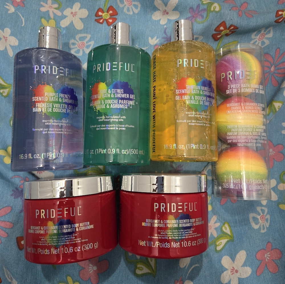 Bath and body bundle lot prideful